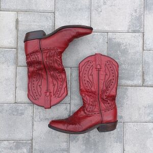 Red Western Cowboy Boots